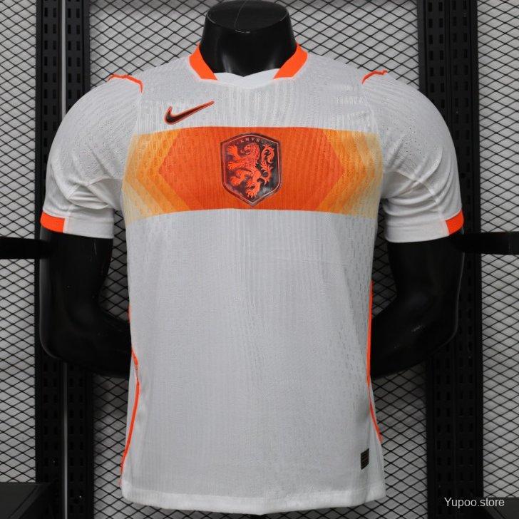 Camiseta de fútbol Países Bajos 2026 VISITANTE MANGA CORTA VERSION JUGADOR